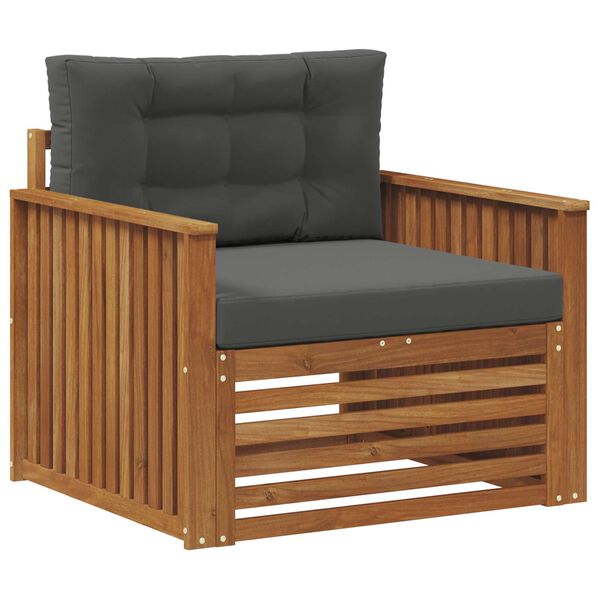 vidaXL Set de canapele de exterior Lemn de acacia solid și poliester