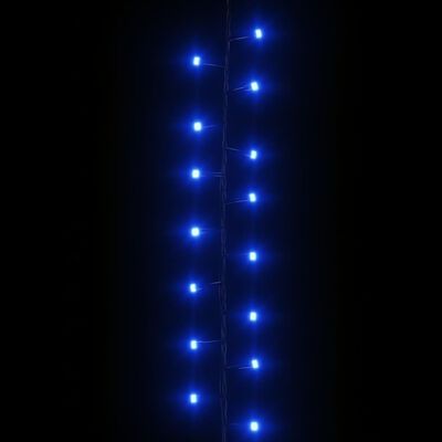 vidaXL Instalație compactă cu 1000 LED-uri, albastru, 25 m, PVC