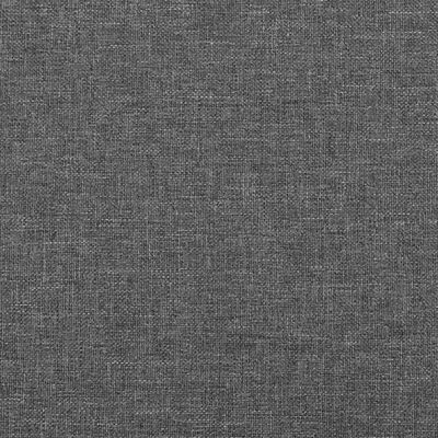 vidaXL Tăblie de pat cu aripioare gri închis 203x16x78/88 cm textil