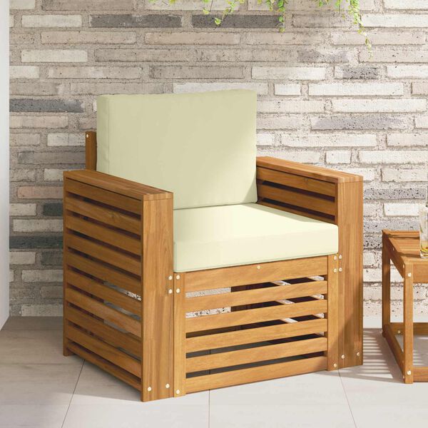 vidaXL Set de canapele de exterior Lemn de acacia solid și poliester