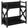 vidaXL Suport pentru imprimantă Stejar Negru 40 x 20 x 40 cm