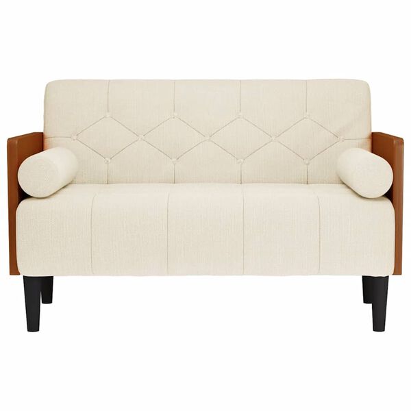 vidaXL Canapea loveseat cu perne de suport 110 cm in