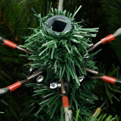 vidaXL Brad de Crăciun artificial cu balamale și zăpadă pufoasă 150 cm