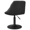 vidaXL Scaune de masă pivotante, 4 buc., negru, catifea