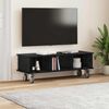 vidaXL Support TV Stejar Negru 100 x 35 x 35 cm Lemn compozit