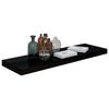 vidaXL Rafturi de perete 2 buc., negru extralucios, 80x23,5x3,8 cm MDF