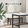 vidaXL Cap de pat suspendat Pe perete Crem 110 x 55 x 7 cm Catifea