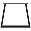 vidaXL Picioare de masă în formă de V, 2 buc., negru, 80x(72-73,3) cm, oțel