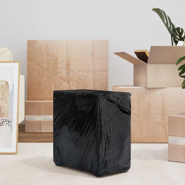 vidaXL Film extensibil 2 buc Negru 20 μm 50 cm x 150 m