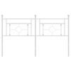 vidaXL Tăblie de pat metalică, alb, 160 cm
