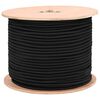 vidaXL Cords bungee 8 mm Negru PP și cauciuc