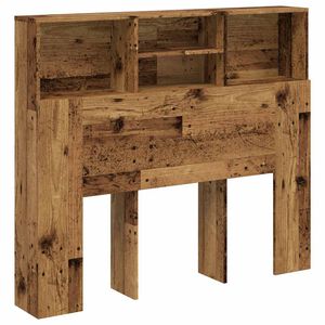 vidaXL Tăblie pat cu dulap, lemn vechi 120x19x103,5 cm lemn prelucrat