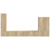 vidaXL Set Dulap pentru Televizor Montat pe Perete 6 pcs Stejar Sonoma
