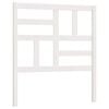 vidaXL Tăblie de pat, alb, 106x4x104 cm, lemn masiv de pin