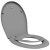 vidaXL Capacul de toaletă Gri 47 x 37 x 4 cm Duroplast