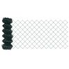 vidaXL Gard cu plasă de s&acirc;rmă 25 x 0,6 m Oțel Verde