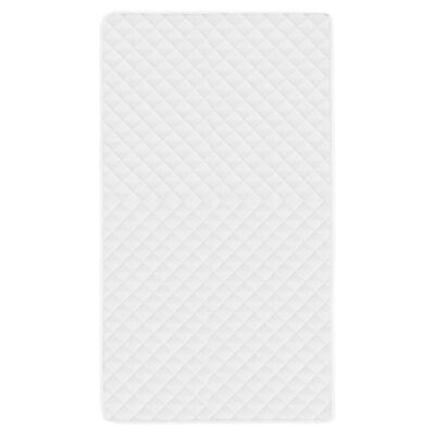 vidaXL Protecție pentru saltea matlasată, alb, 120 x 200 cm, groasă