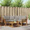 vidaXL Set de canapele de exterior 5 pcs Gri natural și deschis