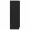 vidaXL Dulap pentru pantofi cu raft Stejar Negru 29,5 x 35 x 101 cm