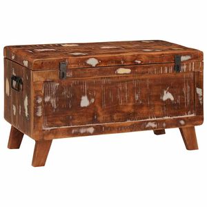 vidaXL Cutie de depozitare 70 x 35 x 40 cm Lemn masiv reciclat