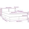 vidaXL Pat box spring cu saltea, gri deschis, 140x210 cm, catifea