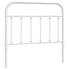 vidaXL Tăblie de pat de schimb metalică, alb, 100 cm