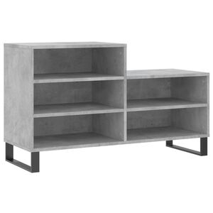vidaXL Pantofar, gri beton, 102x36x60 cm, lemn prelucrat