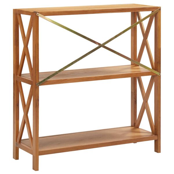 vidaXL Raft cu 3 niveluri, 80 x 30 x 87 cm, lemn masiv de stejar