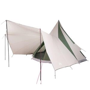 vidaXL Cort Tipi cu acoperiș Verde 510 x 690 x 330 cm tafta