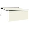 vidaXL Copertină retractabilă Crem 300 x 250 cm Poliester și Aluminiu