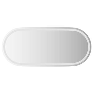 vidaXL Oglindă de baie cu LED cu oglindă Transparent 100 x 45 cm