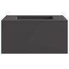 vidaXL Bol de foc Negru 60 x 60 x 30 cm Oțel rezistent de intemperii