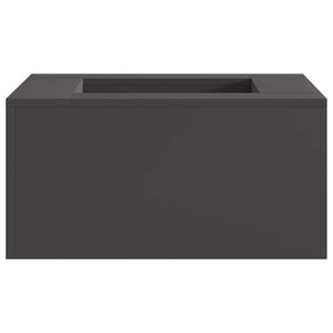 vidaXL Bol de foc Negru 60 x 60 x 30 cm Oțel rezistent de intemperii