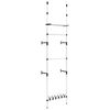 vidaXL Sistem șifonier telescopic, cu bare și raft, aluminiu
