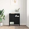 vidaXL Bufet Stejar Negru 60 x 35 x 70 cm Lemn compozit