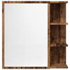 vidaXL Dulap baie cu oglindă lemn vechi 62,5x20,5x64 cm lemn prelucrat