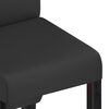 vidaXL Scaune de sufragerie, 6 buc., negru, piele ecologică