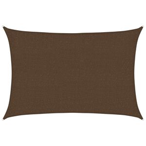 vidaXL P&acirc;nză parasolar, maro, 2x2,5 m, HDPE, 160 g/m&sup2;