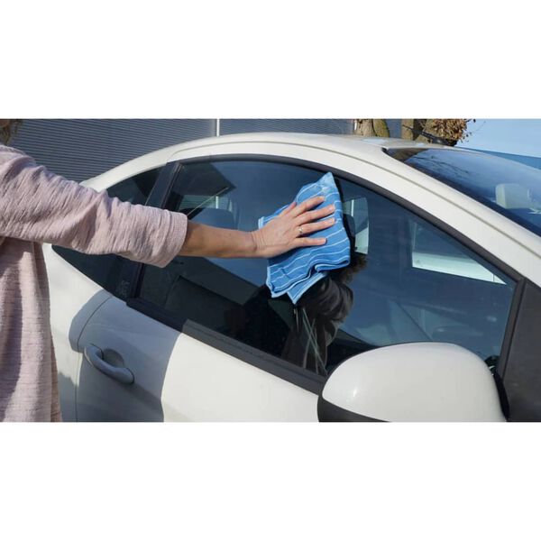 Aqua Laser Set c&acirc;rpe pentru praf din bambus, 6 buc., albastru