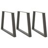 vidaXL Picioare de masă &icirc;n formă de V, 3 buc., antracit, 90x(72-73,3) cm, oțel