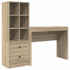 vidaXL Birou Stejar Sonoma 145,5 x 40 x 127 cm 2 buc.