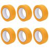 vidaXL Bende de Mascare pentru Pictori 6 buc. Galben 38mm x 50m H&acirc;rtie