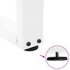 vidaXL Picioare pentru măsuță de cafea în formă de V, 2 buc., alb, 28x (42-43,3) cm, oțel