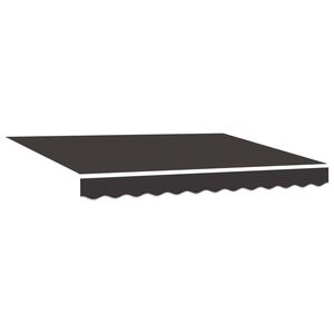 vidaXL Material de &icirc;nlocuire pentru copertină Antracit 235 x 195 cm