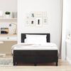 vidaXL Pat cu arcuri cu saltea cu headboard Negru 120 x 200 cm Catifea