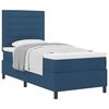 vidaXL Pat cu arcuri cu saltea albastru 80 x 200 cm țesătură