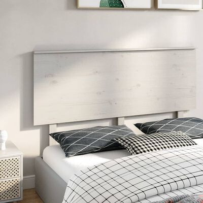 vidaXL Tăblie de pat, alb, 154x6x82,5 cm, lemn masiv de pin
