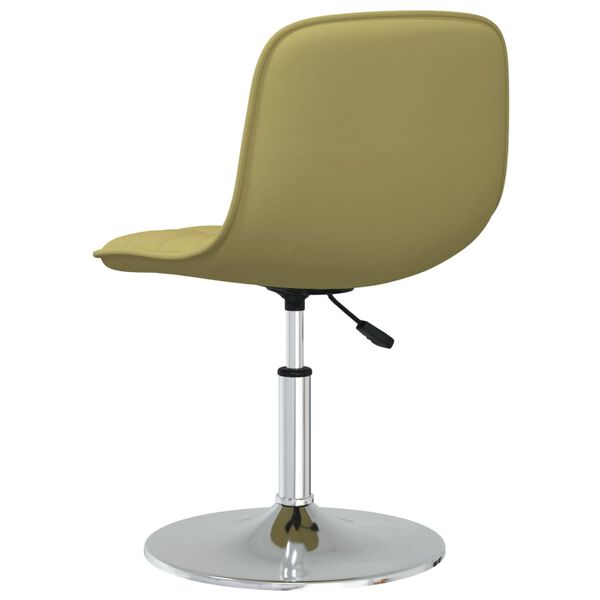 vidaXL Scaun de bar, verde, material textil