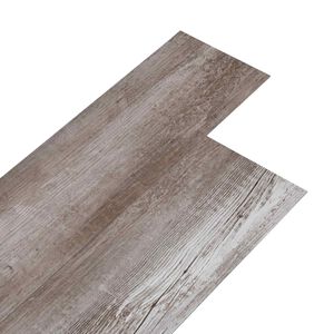 vidaXL Plăci de pardoseală PVC autocolante Maro mat lemn 30,5 x 61 cm