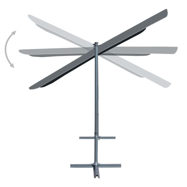 vidaXL Pavilion acoperiș &icirc;nclinabil retractabil antracit 350x253x196cm